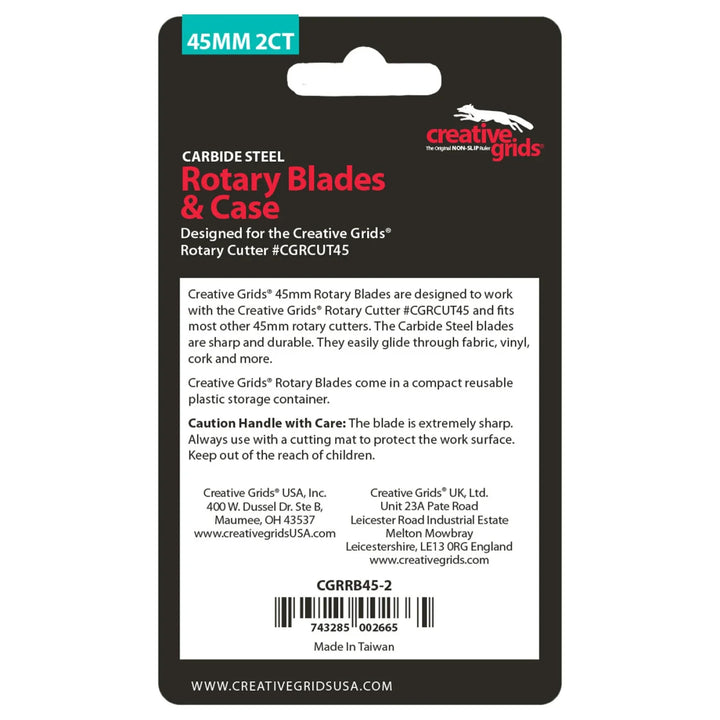 Rotary Blades - Creative Grids - 45mm 2pk