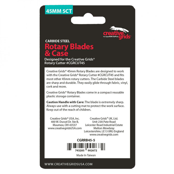 Rotary Blades - Creative Grids - 45mm 5pk