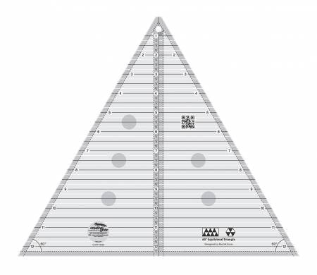 Ruler - Creative Grids - 60 degree Triangle 12-1/2in