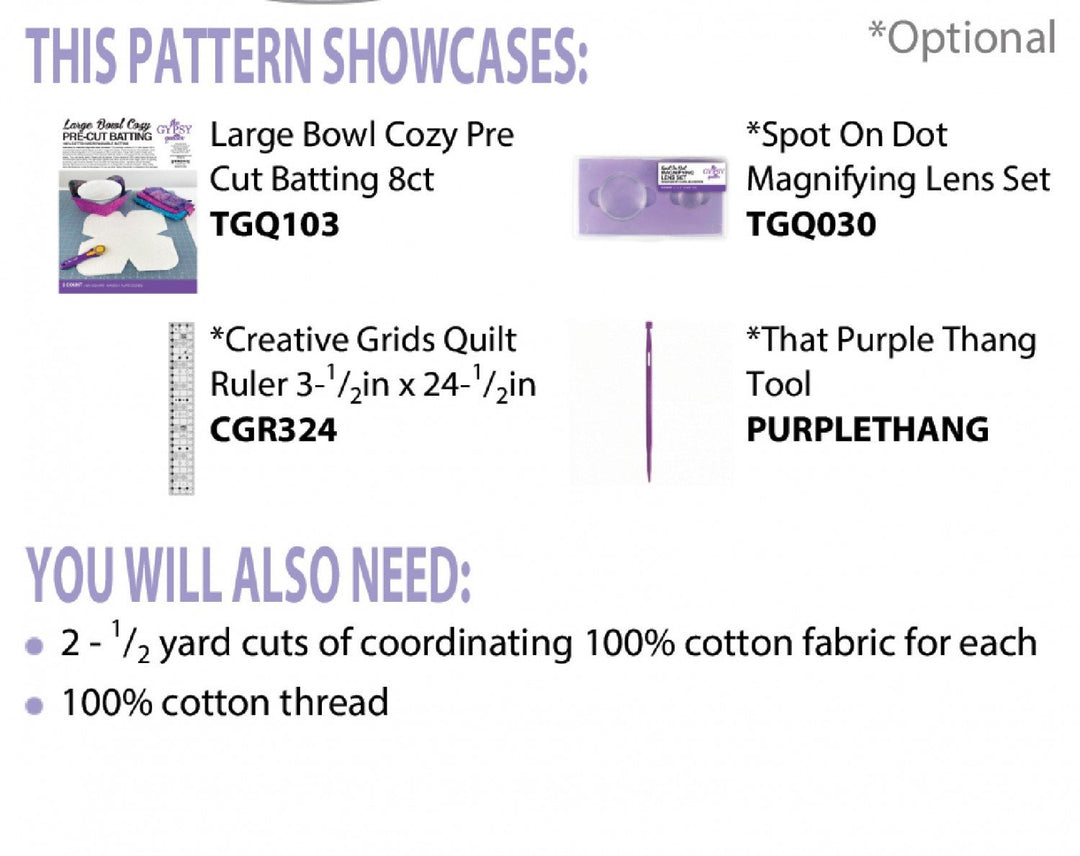 'Pattern - Cut Loose Press - Popcorn Bowl Cozy