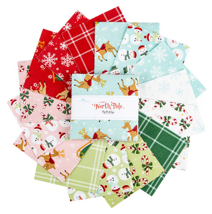 Charm Pack - Flannel - Riley Blake - The North Pole - 5" stackers
