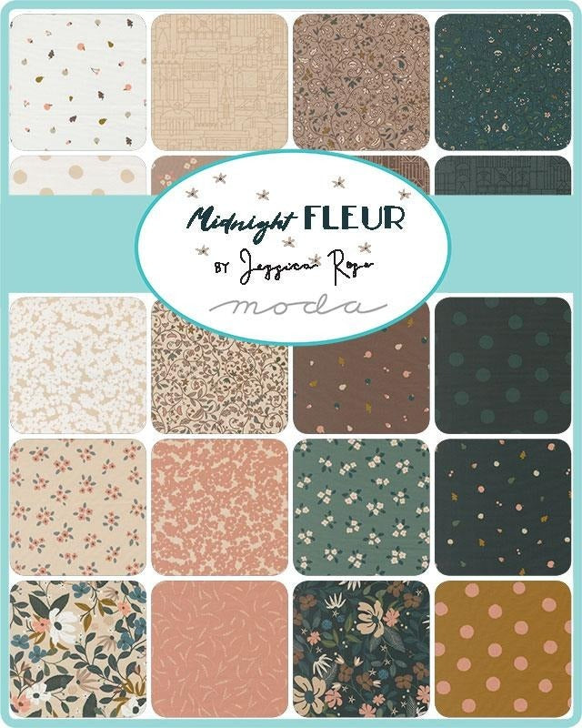Charm Pack - Moda - Jessica Rose - Midnight Fleur