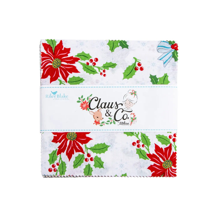 Charm Pack - Riley Blake - Claus & Co. 5in Squares, 42pcs