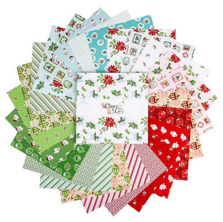 Charm Pack - Riley Blake - Claus & Co. 5in Squares, 42pcs