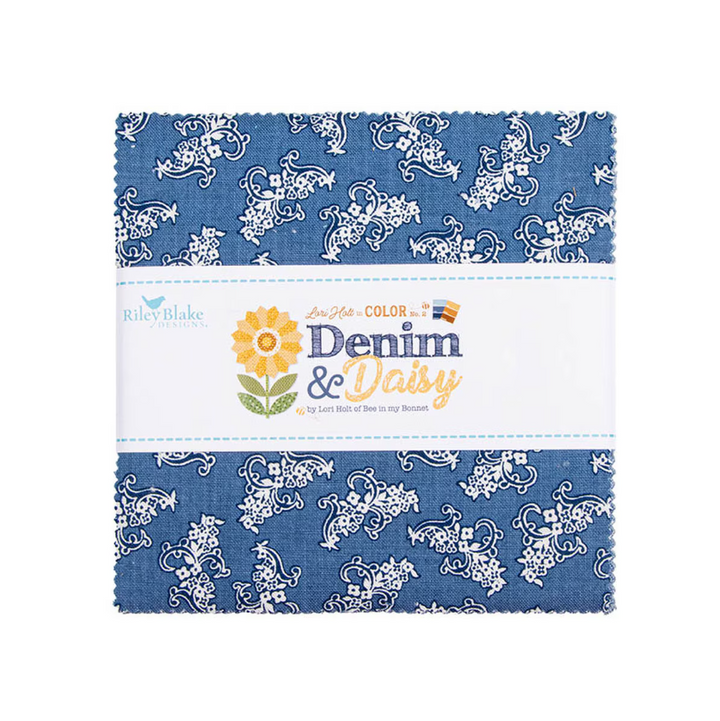 Charm Pack - Riley Blake - Lori Holt - Denim & Daisy