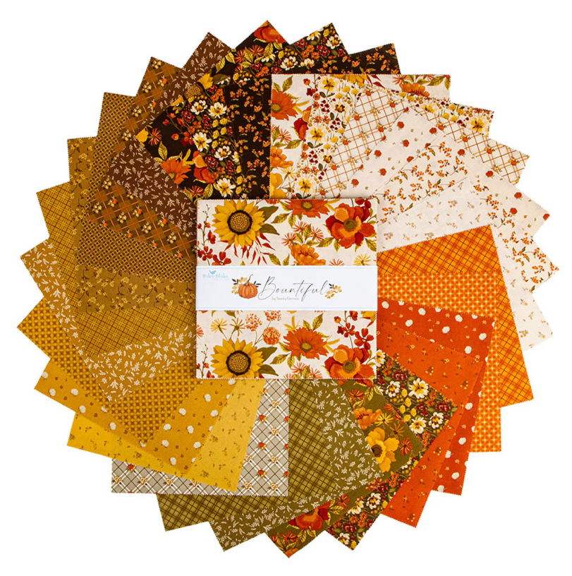 Charm Pack - Riley Blake - Sandy Gervais - Bountiful - 5" stackers