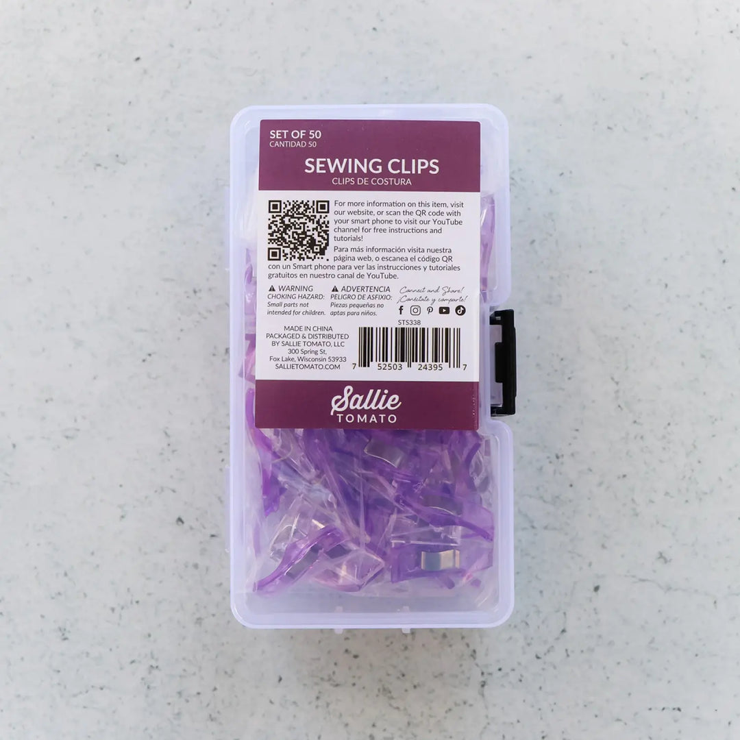 Clips - Sallie Tomato - Purple 50pk