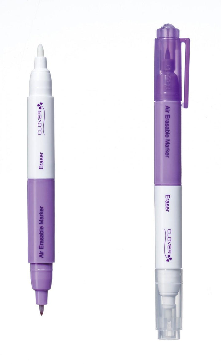 Pen - Clover - Air Erasable Marker With Eraser Purple