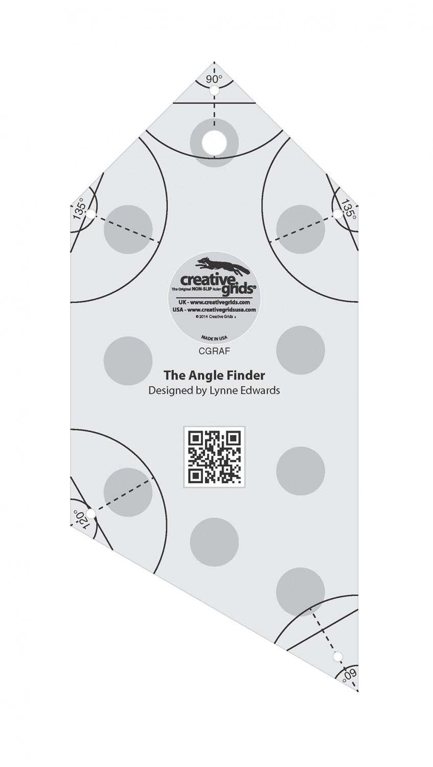 Ruler - Creative Grid - Angle Finer Quilt Ruler and Binding Tool