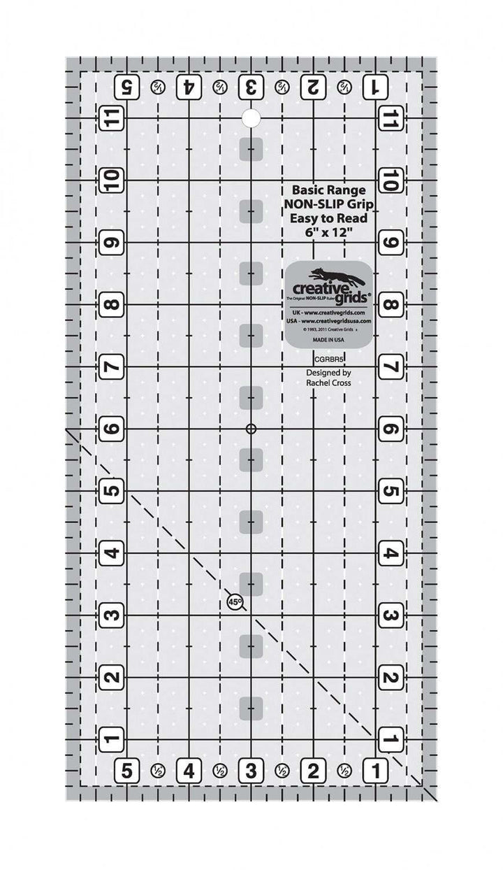 Ruler - Creative Grids -  Basic Range 6in x 12in Rectangle