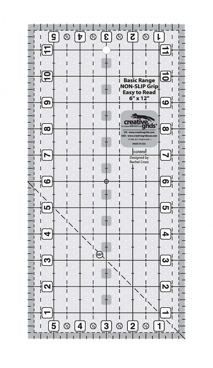 Ruler - Creative Grids -  Basic Range 6in x 12in Rectangle