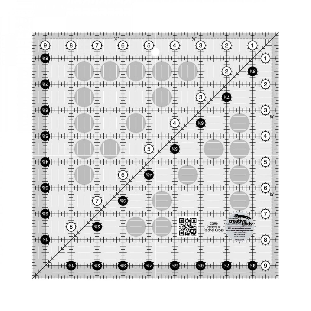 Ruler - Creative Grid - 9-1/2in Square