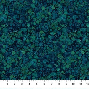 Northcott - Cedarcrest Falls - Bubble Texture Navy/Teal DP26912-49