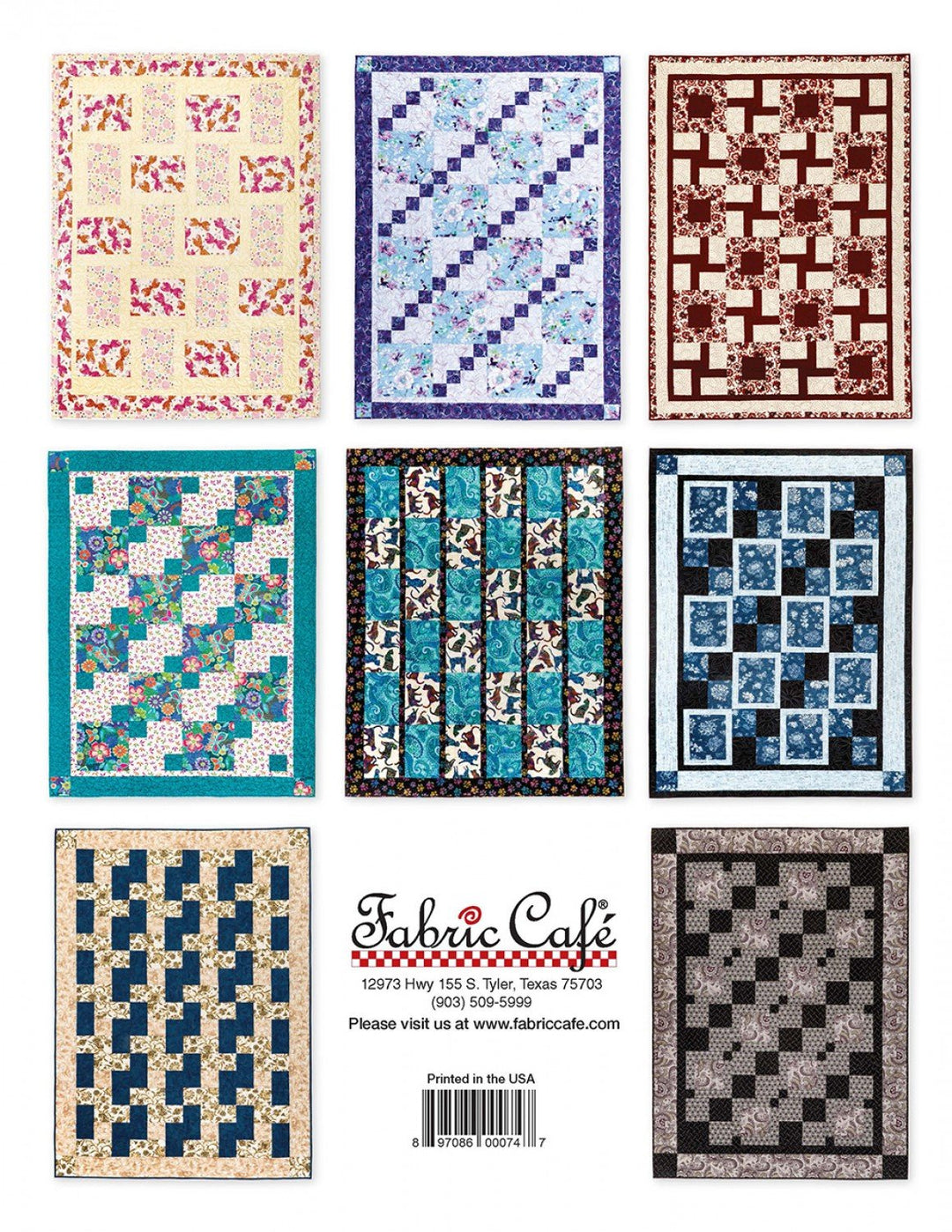Book - Fabric Cafe - Fast and Fun 3 Yard Quilts