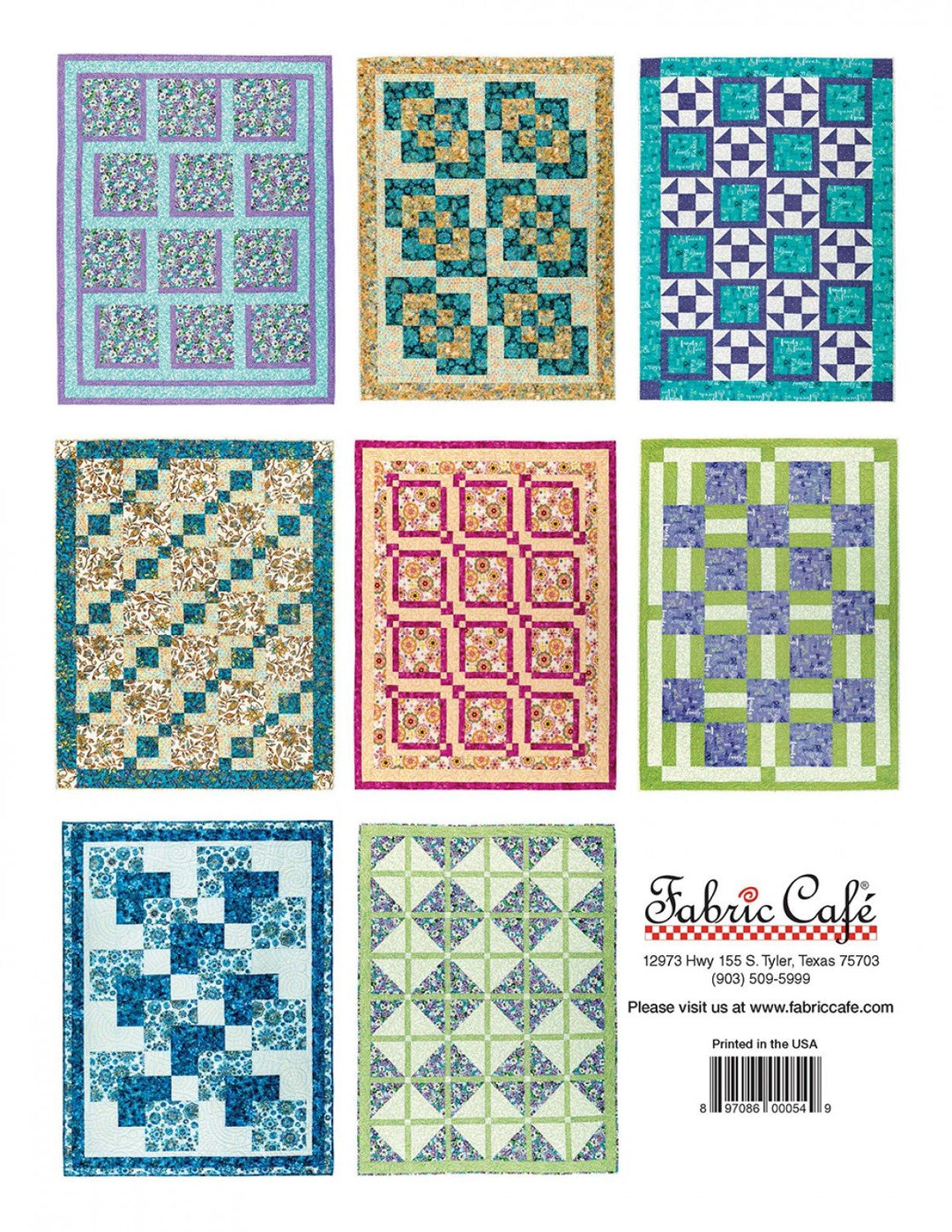 Book - Fabric Cafe - Pretty Darn Quick 3 Yard Quilts