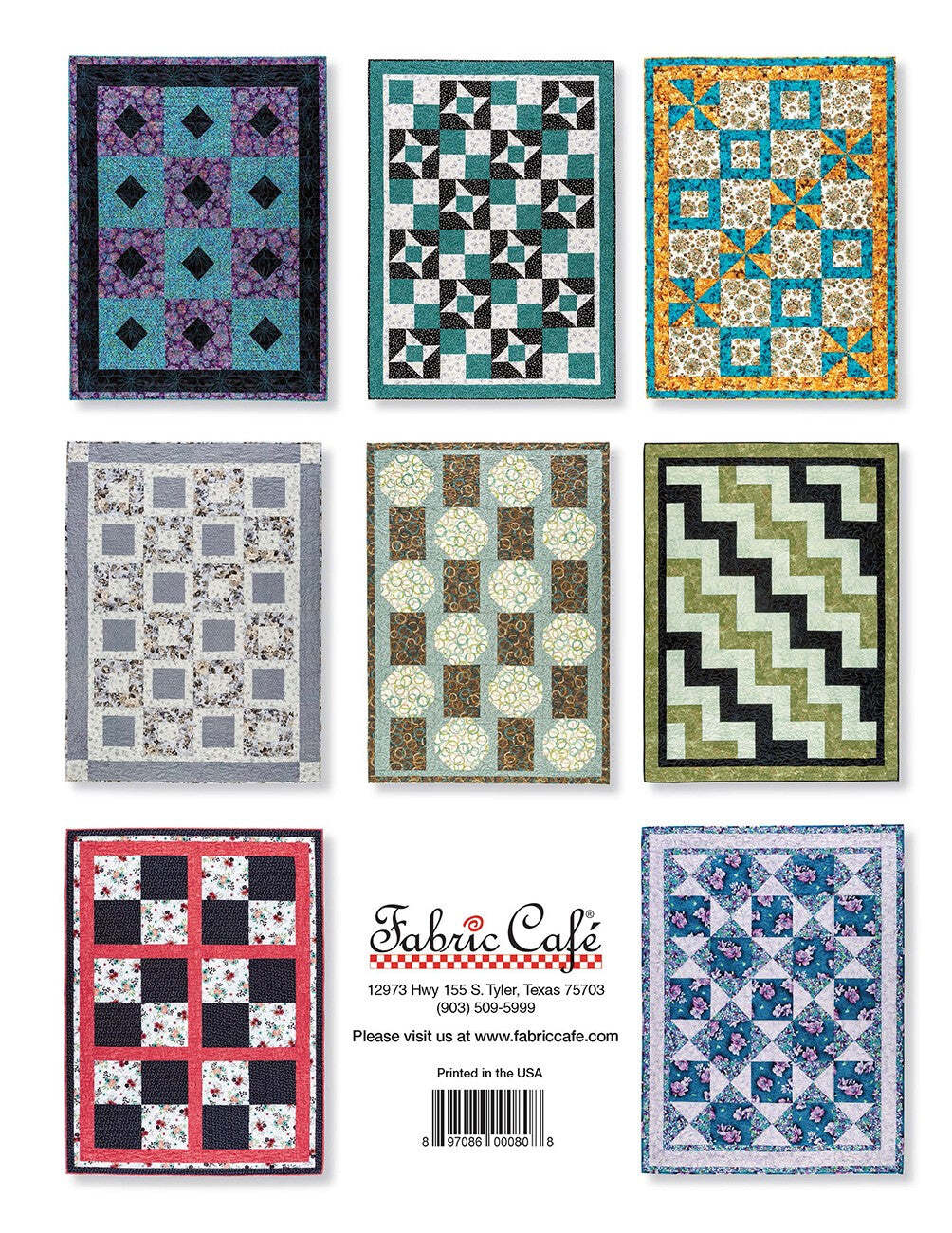 Fabric Cafe Books Fast & Fun 3-Yard Quilts Book