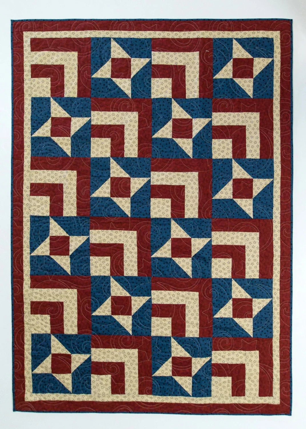 Book - Fabric Cafe - Quilts in a Jiffy - 3 Yards Quilt