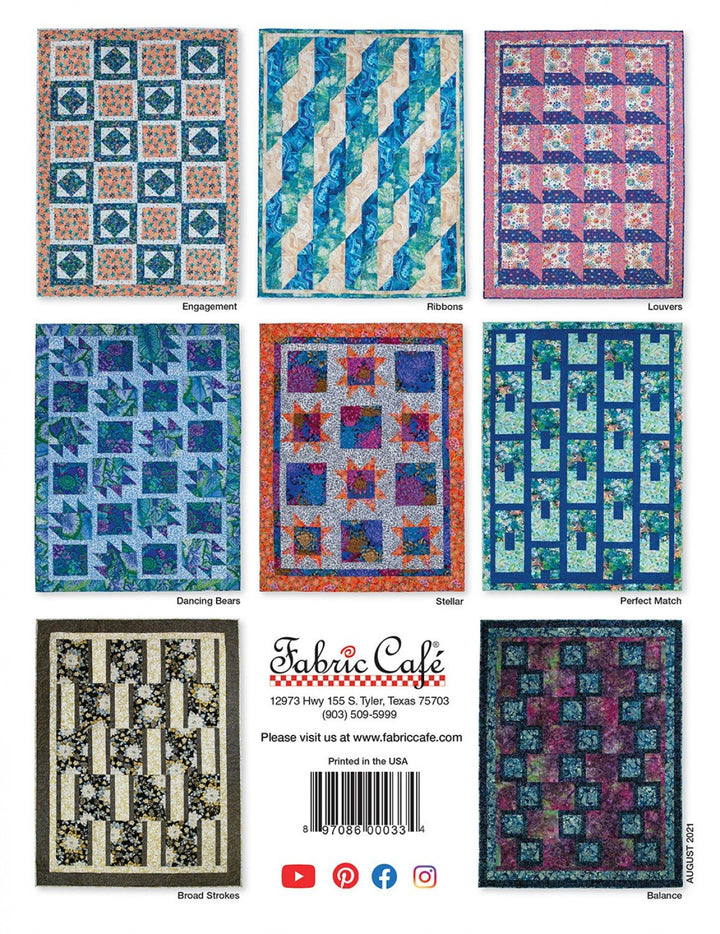 Book - Fabric Cafe - 3 Yard Quilts on the Double - Donna Robertson