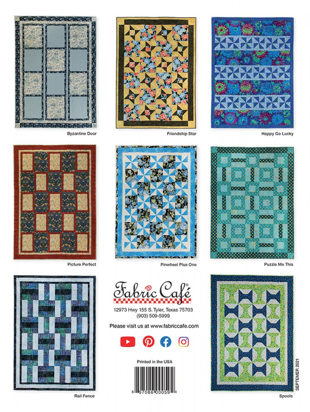 Book - Fabric Cafe - Quick and Easy 3-Yard Quilts