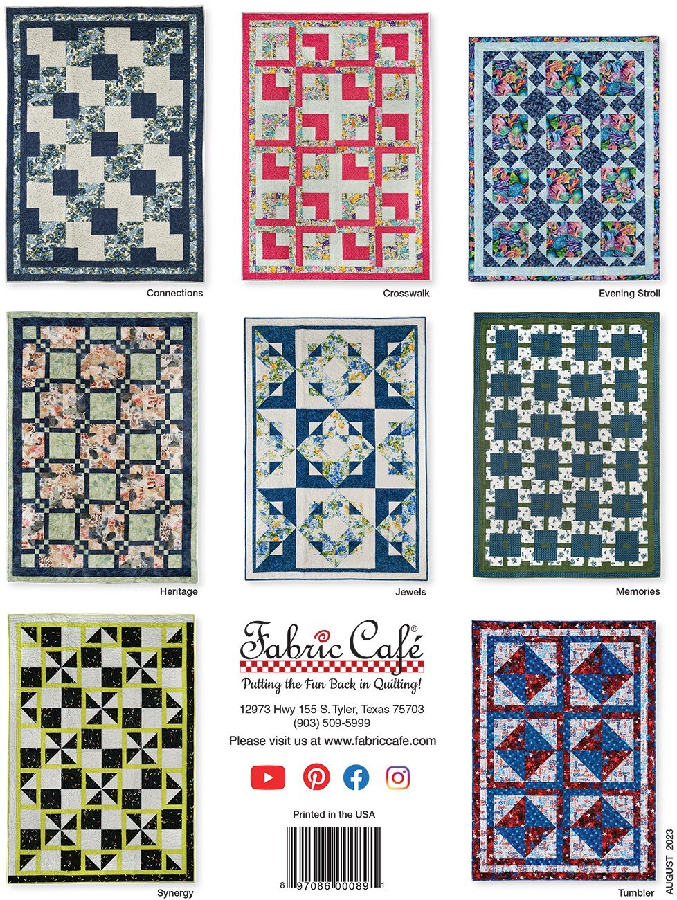 Book - Fabric Cafe - One Block 3-Yard Quilts