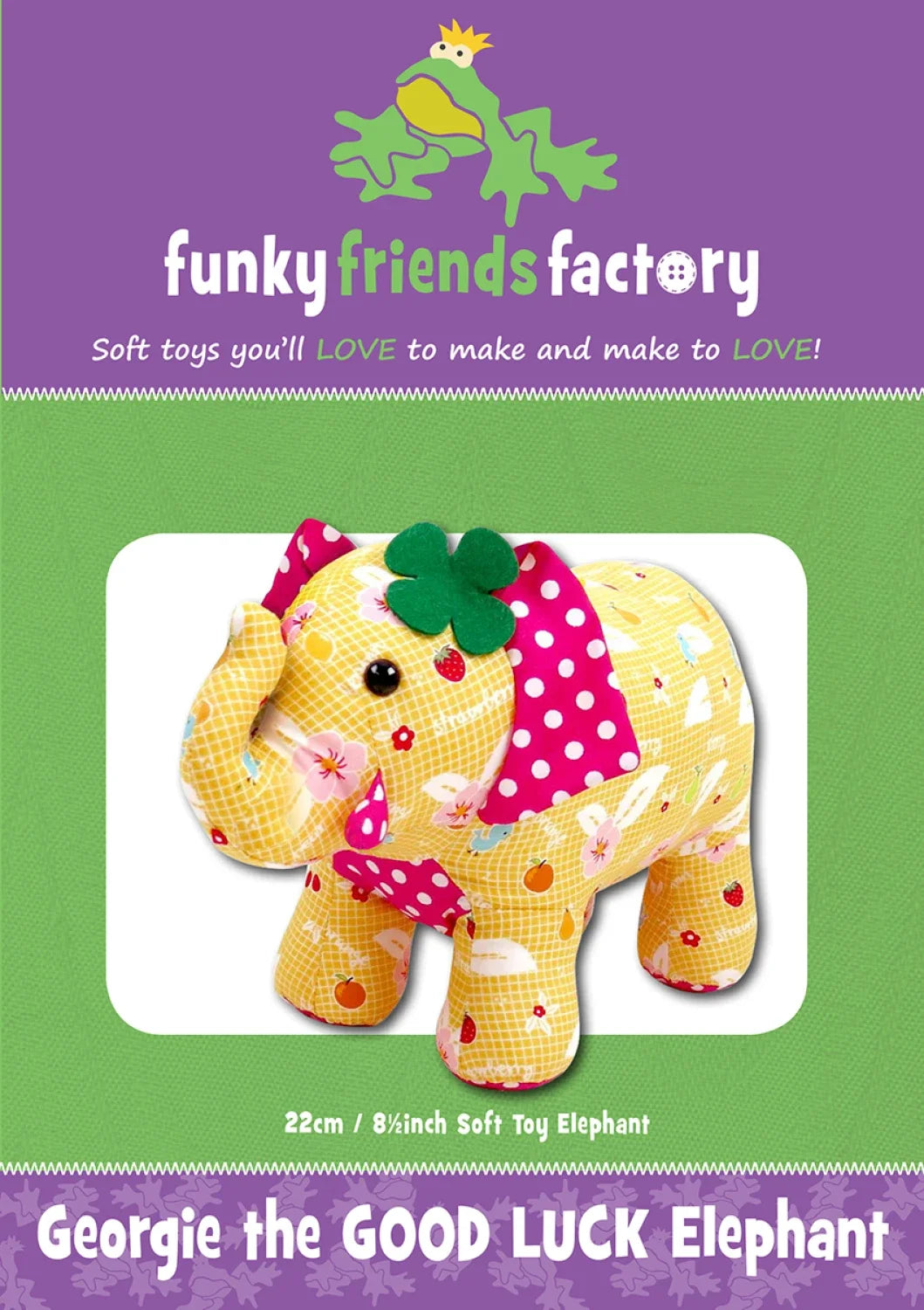 Pattern - Funky Friends Factory -  Georgie The Good LuckElephant