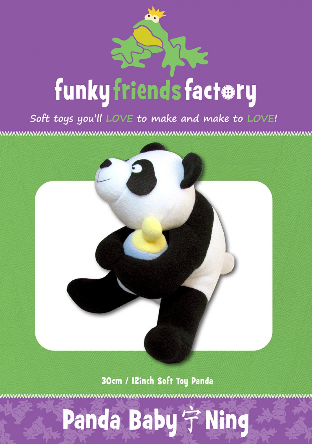Pattern - Funky Friends Factory - Panda Baby Ning