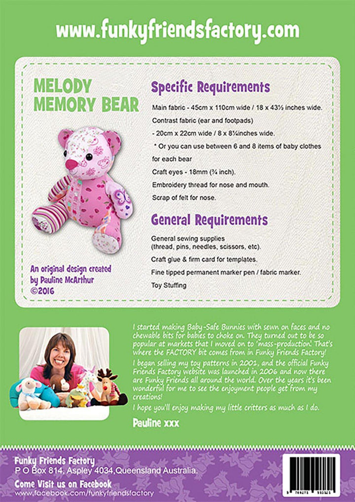 Pattern - Funky Friends Factory - Melody Memory Bear