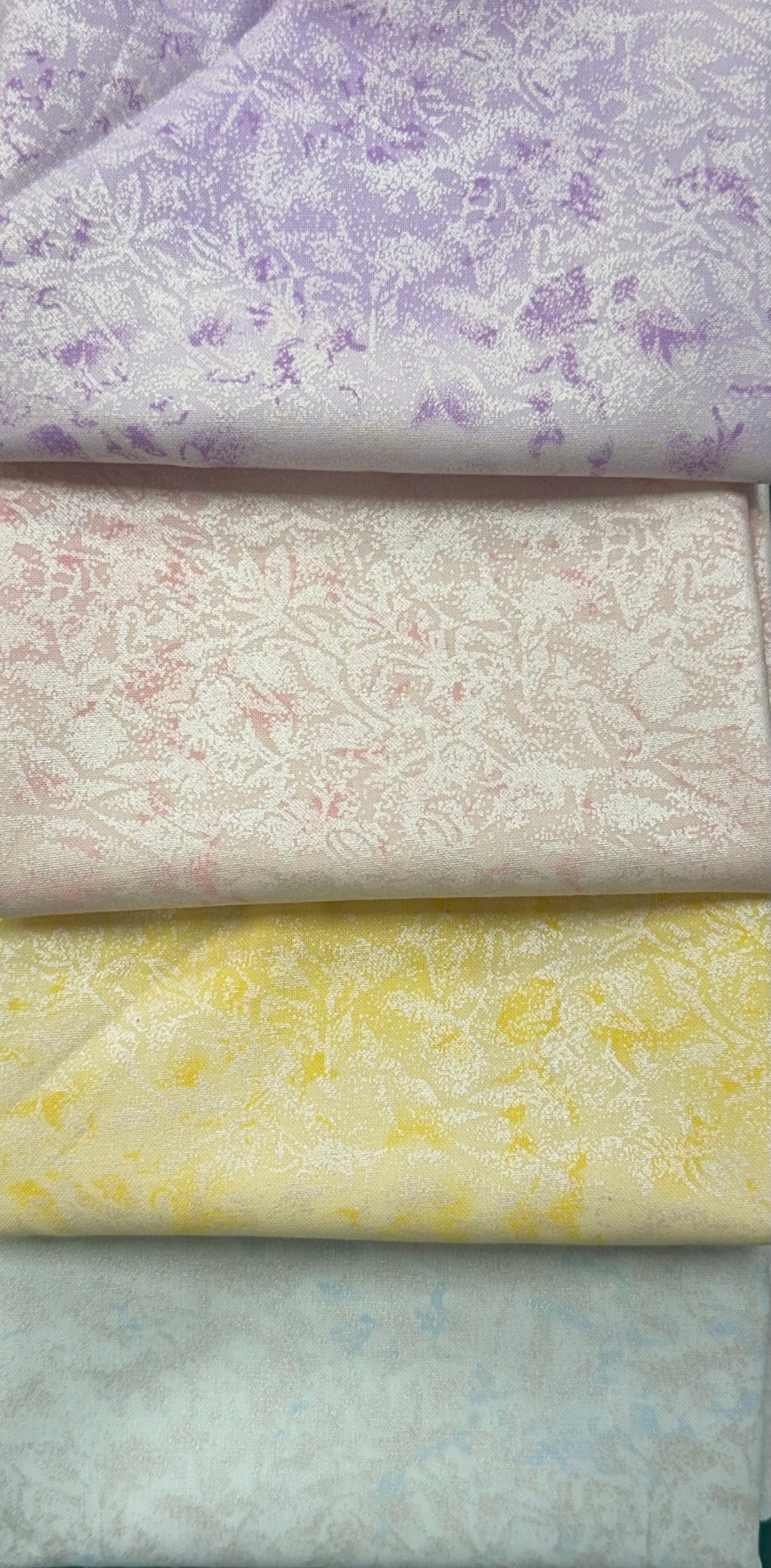 Fat Quarter Bundle - 4 skus Fairy Frost (Blue, Yellow, Purple, Pink)