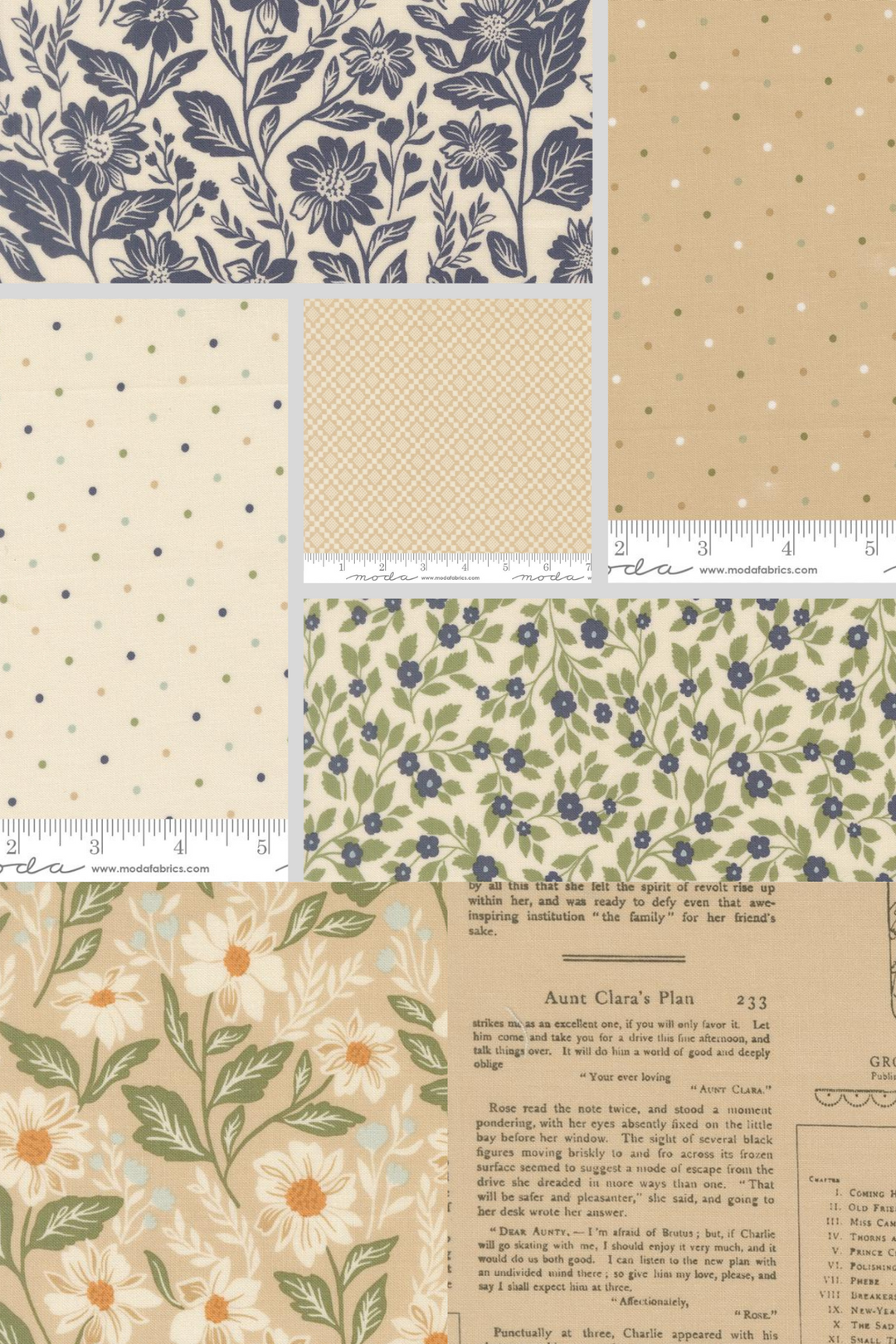 Fat Quarter Bundle - True Love - CREAMS (7 skus)
