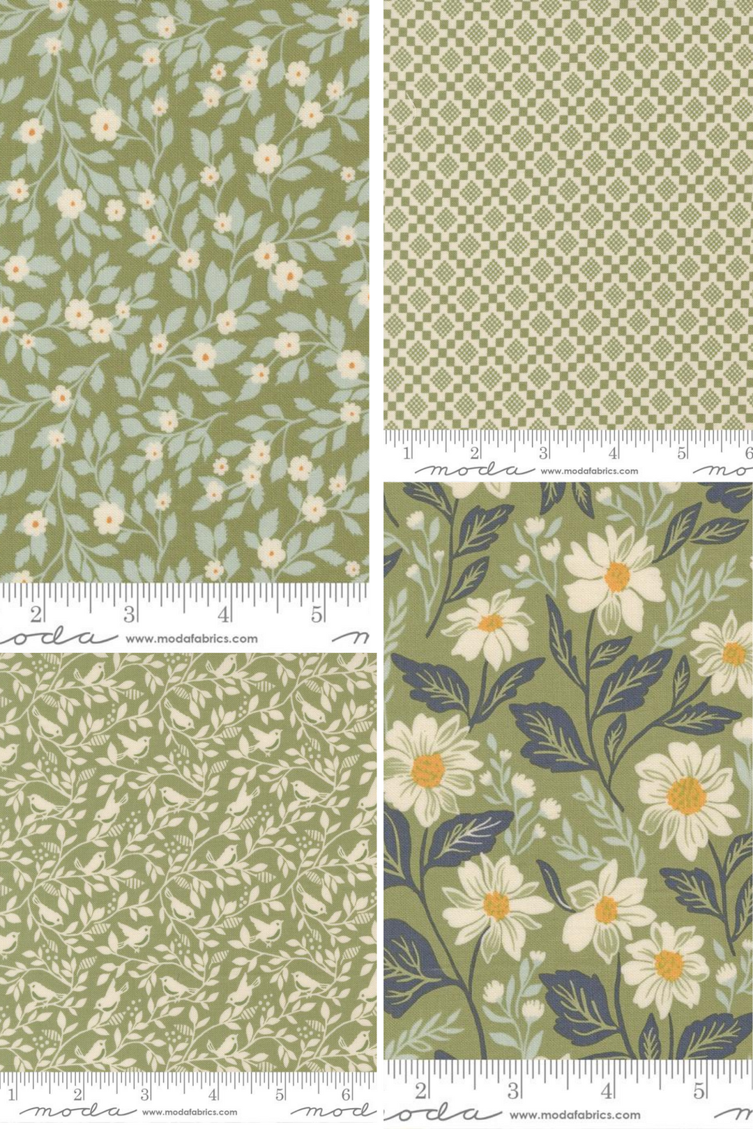 Fat Quarter Bundle - True Love - GREENS (4 skus)