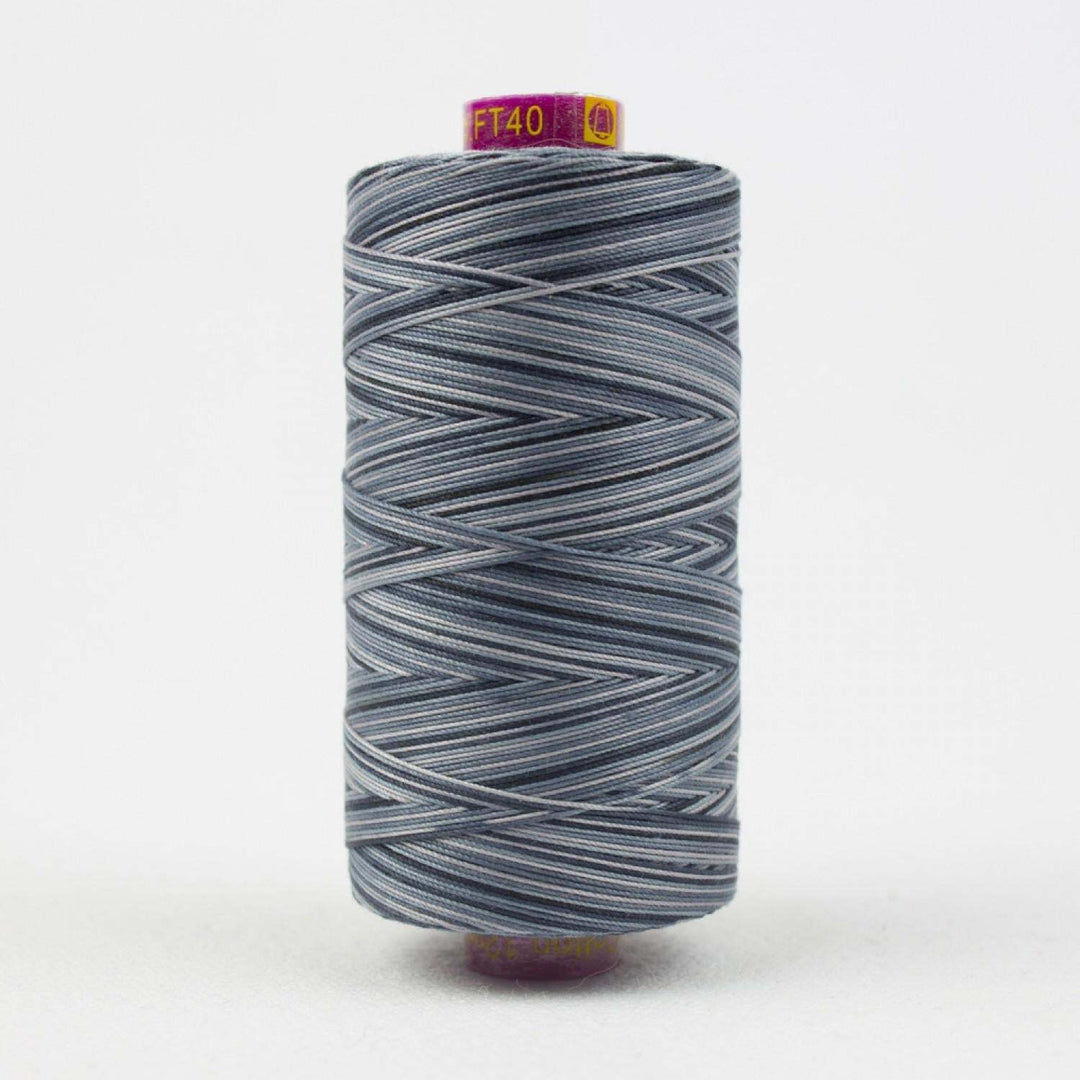 Fruitti Variegated 12wt Cotton Thread 400m Slate