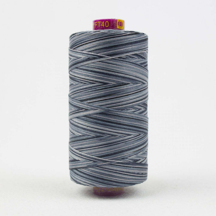 Fruitti Variegated 12wt Cotton Thread 400m Slate