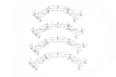 High Shank Ruler - Amanda Murphy - Good Measure - 6mm Every Semicircle Set 3