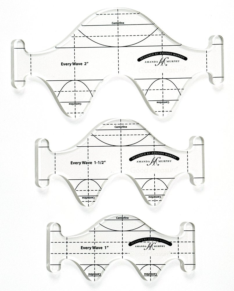 High Shank Ruler - Amanda Murphy - Good Measure - Every Wave Template 3pc