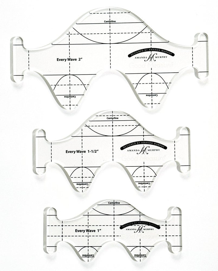High Shank Ruler - Amanda Murphy - Good Measure - Every Wave Template 3pc