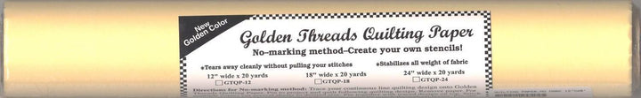 Golden Threads - Quilting Paper 12in x 20yds