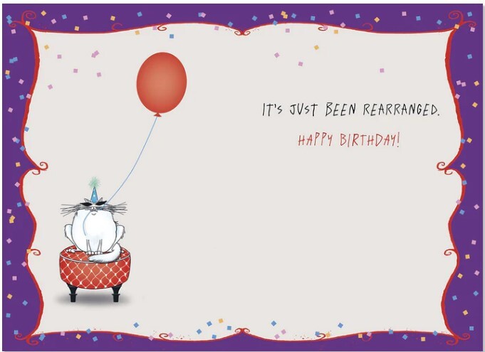 Greeting Card - Birthday - Birthdays shouldn't bother us