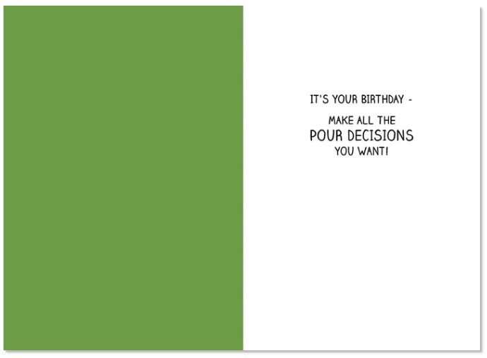 Greeting Card - Birthday - She was a bit Ashamed..