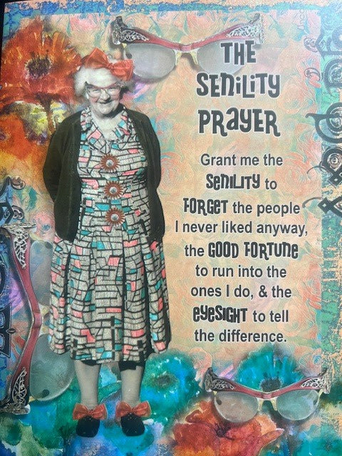 Greeting Card - Birthday - 	The Senility Prayer