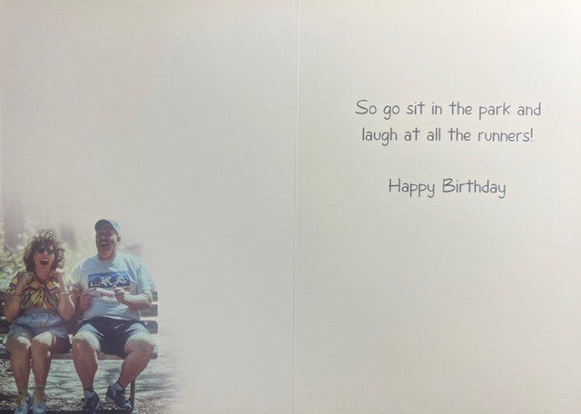 Greeting Card - Birthday - They say a 2-minute laugh is as healthy as a 20-minute run.