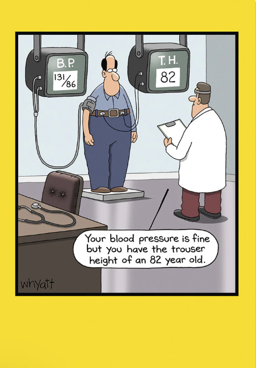 Greeting Card - Birthday - Your blood pressure is fine ....