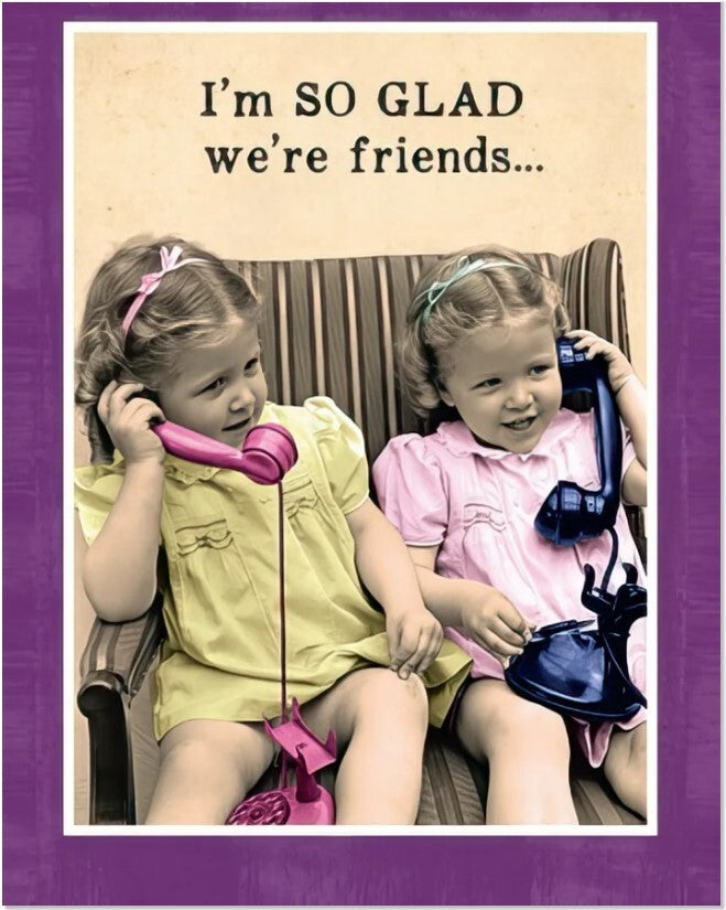 Greeting Card - Friendship - I''m SO GLAD we're friends