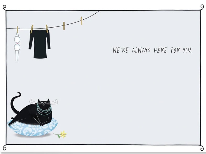 Greeting Card - Friendship - Me and Your Laundry Have Something in Common .