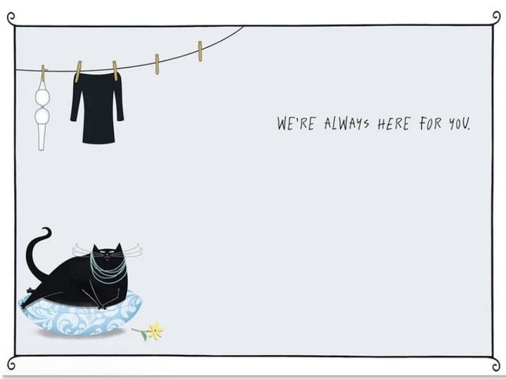 Greeting Card - Friendship - Me and Your Laundry Have Something in Common .