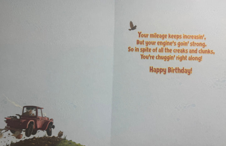 Greeting Card - Happy Birthday - Birthdays Are Like an Old Pickup ...