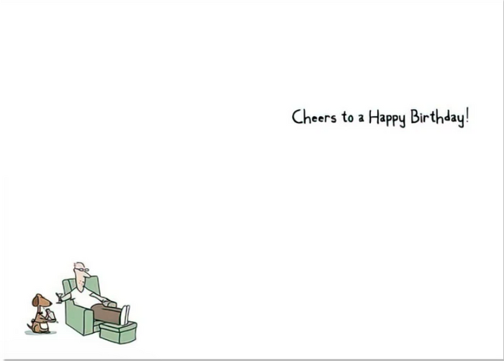 Greeting Card - Happy Birthday - I taught the dog to shake today