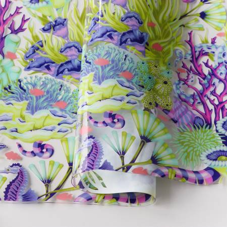 Vinyl - Tula Pink - Floral Reef Collection - Reef What You Sew Vinyl 1/2 Yard Cut