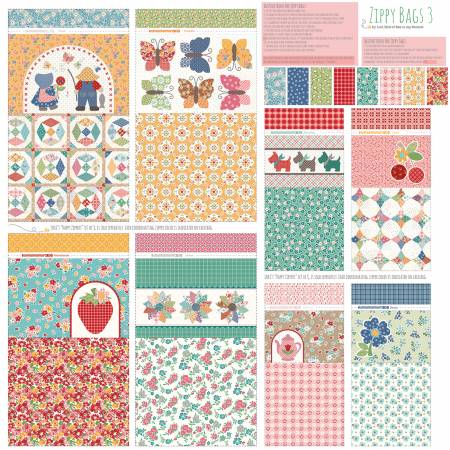 Panel - Riley Blake - Home Decor Zippy Bags 3 56in x 56in