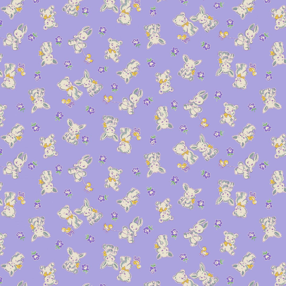 Henry Glass - Nana Mae 6 - Purple Bunnies