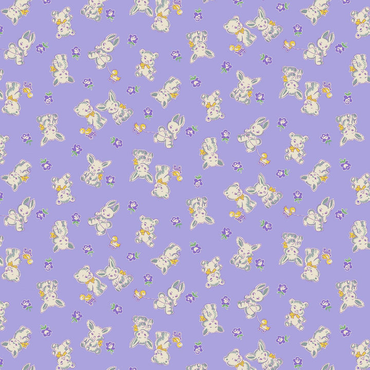 Henry Glass - Nana Mae 6 - Purple Bunnies